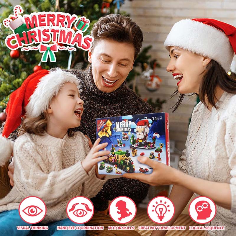 2024 New Christmas Building Blocks Gift Box