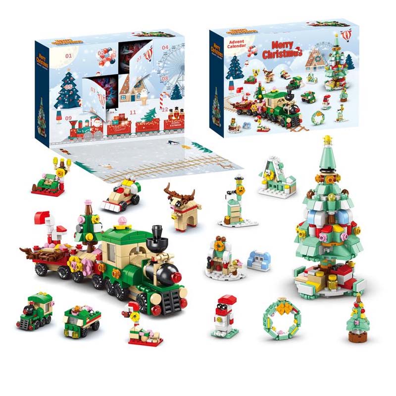 2024 New Christmas Building Blocks Gift Box