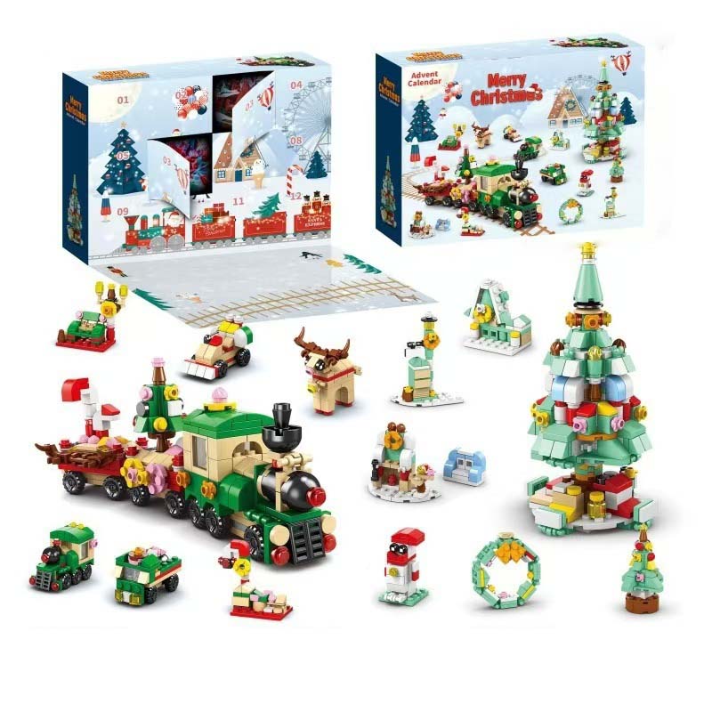 2024 New Christmas Building Blocks Gift Box