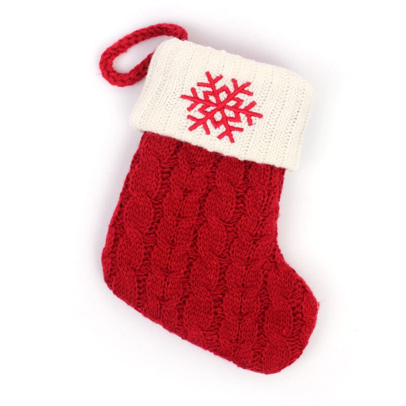 Christmas Letter Knit Stocking