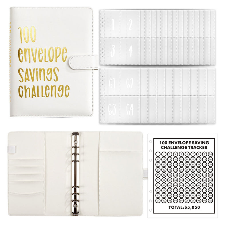 100 Envelope Challenge Binder【Buy 2 Get 5% Off】