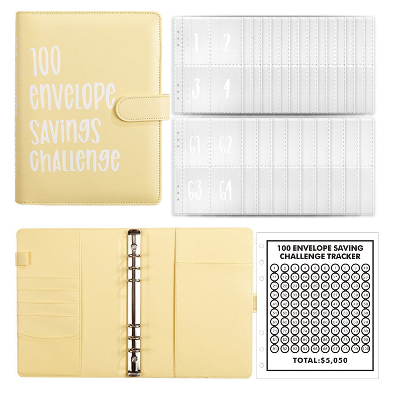 100 Envelope Challenge Binder【Buy 2 Get 5% Off】