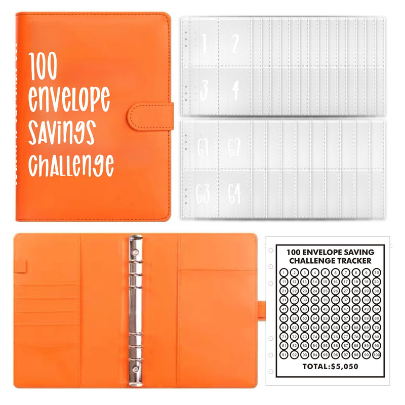 100 Envelope Challenge Binder【Buy 2 Get 5% Off】