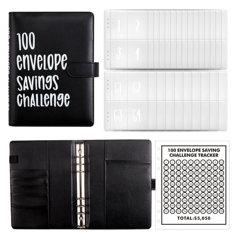 100 Envelope Challenge Binder【Buy 2 Get 5% Off】