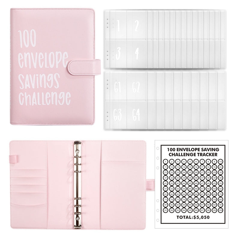 100 Envelope Challenge Binder【Buy 2 Get 5% Off】