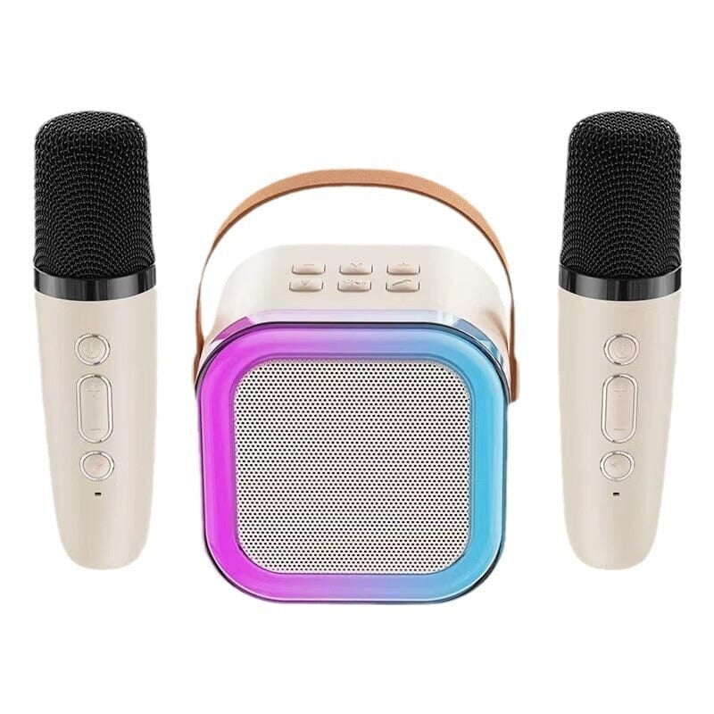 Mini Karaoke Machine with Wireless Microphones