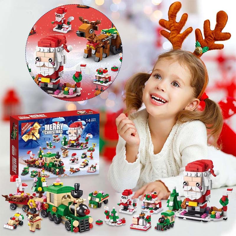 2024 New Christmas Building Blocks Gift Box