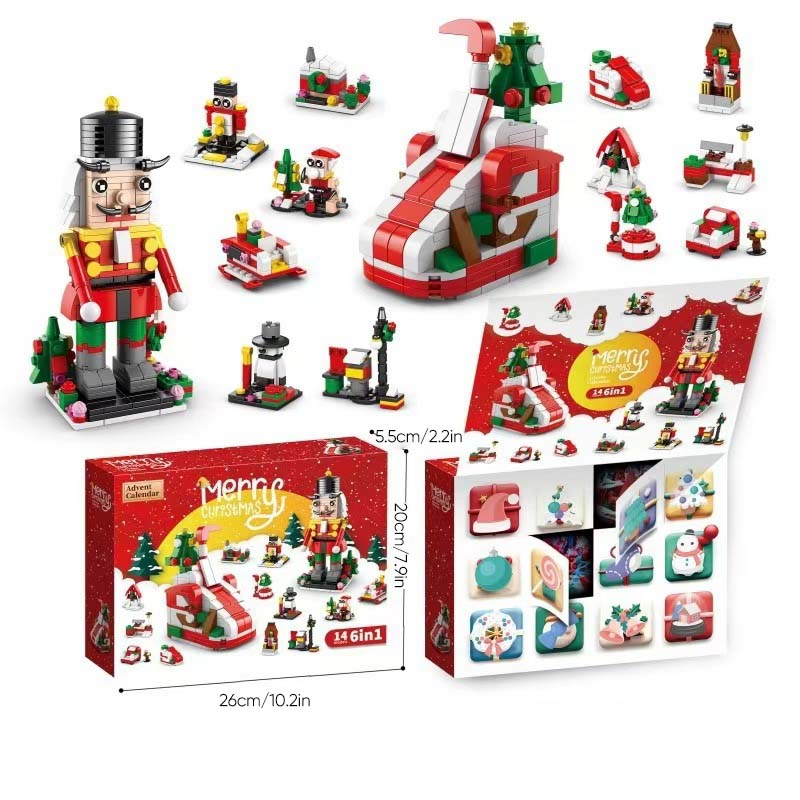 2024 New Christmas Building Blocks Gift Box