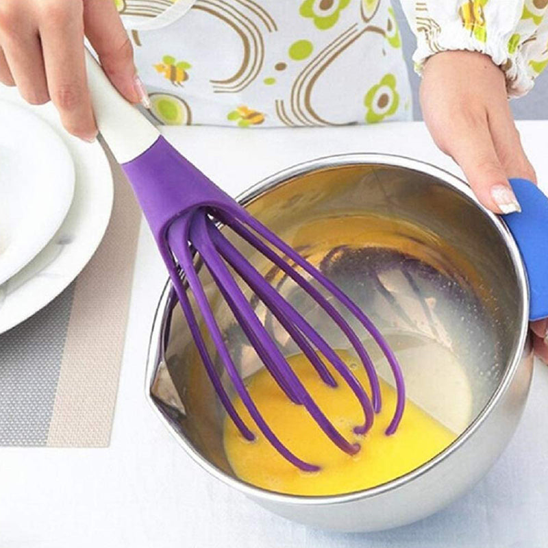 Collapsible 2-In-1 Balloon/Flat Whisk