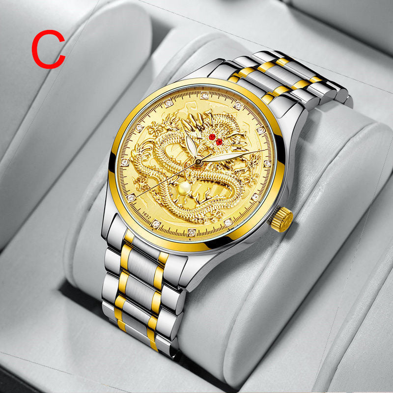 Fashionable Golden Dragon Watch