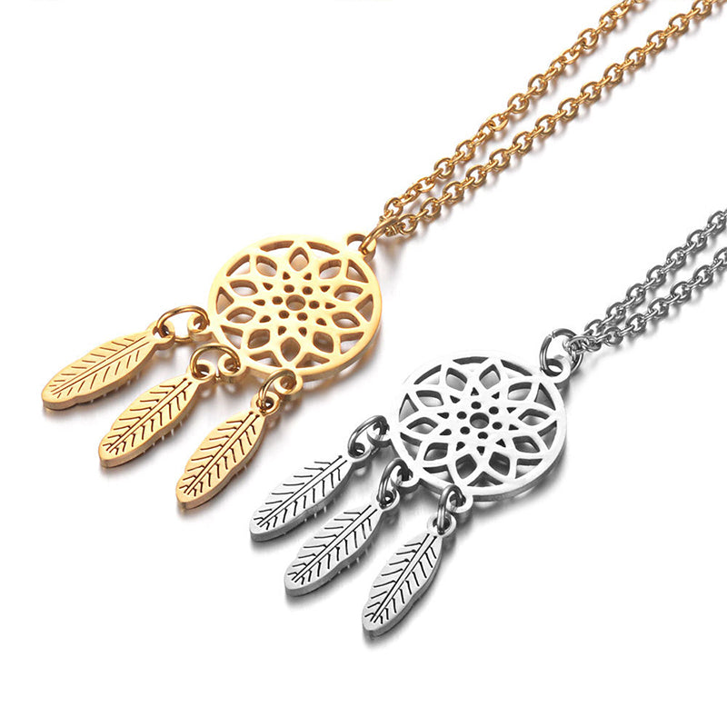 Starfish Dreamcatcher Titanium Necklace