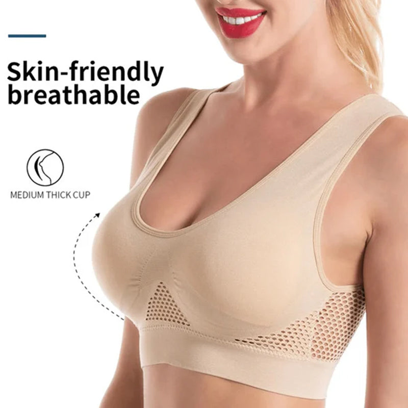 Mesh Breathable Sports Bra