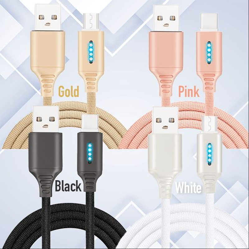 Auto Cut-off Fast Charging Nylon Cable