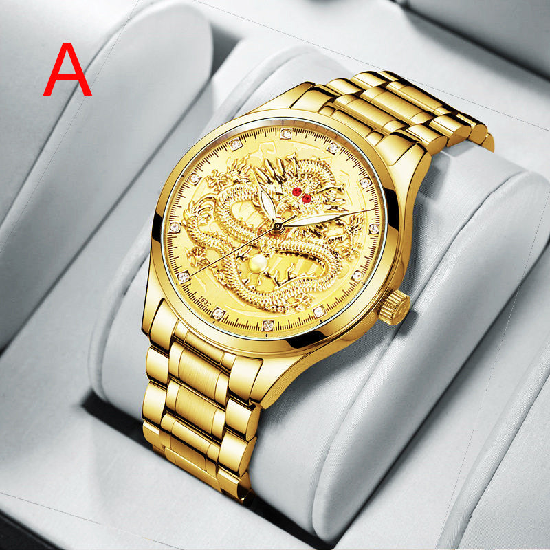 Fashionable Golden Dragon Watch