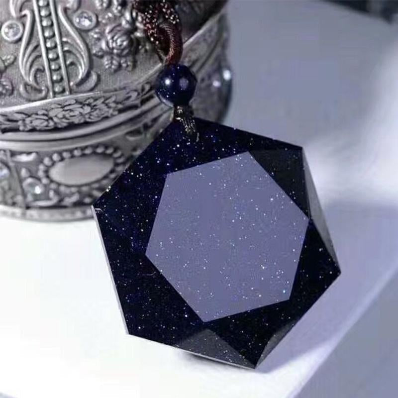 Healing Hexagonal Crystal Pendant Necklace