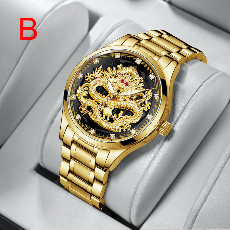 Fashionable Golden Dragon Watch