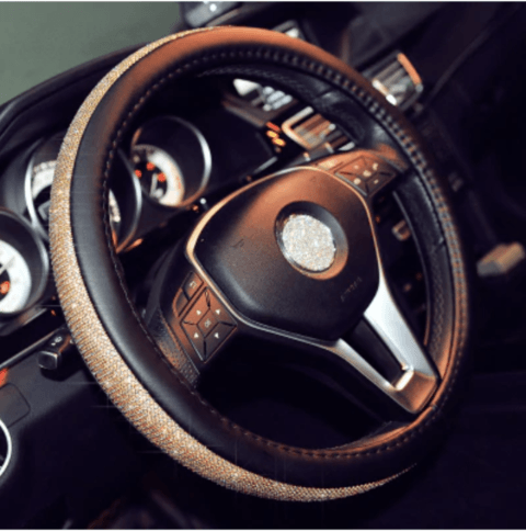 CRYSTAL STEERING WHEEL COVER