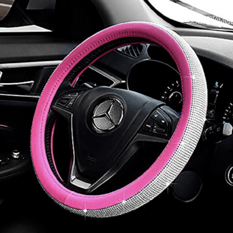 CRYSTAL STEERING WHEEL COVER