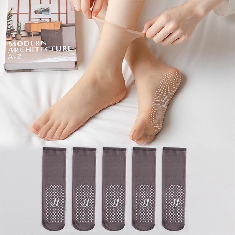 Invisible, Slip-resistant Crystal Silk Socks